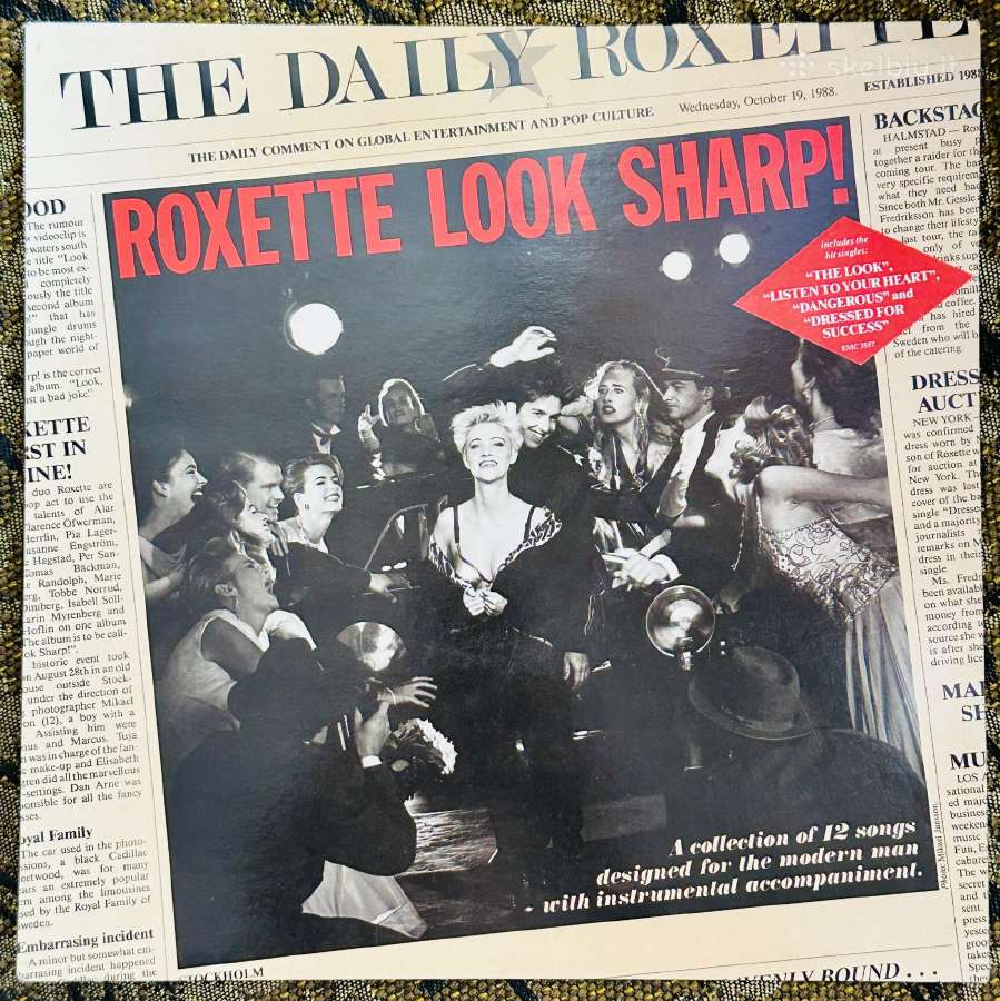 Roxette vinilas "Look sharp"