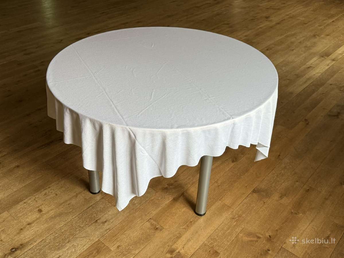 Baltos staltiesės 46 vnt.