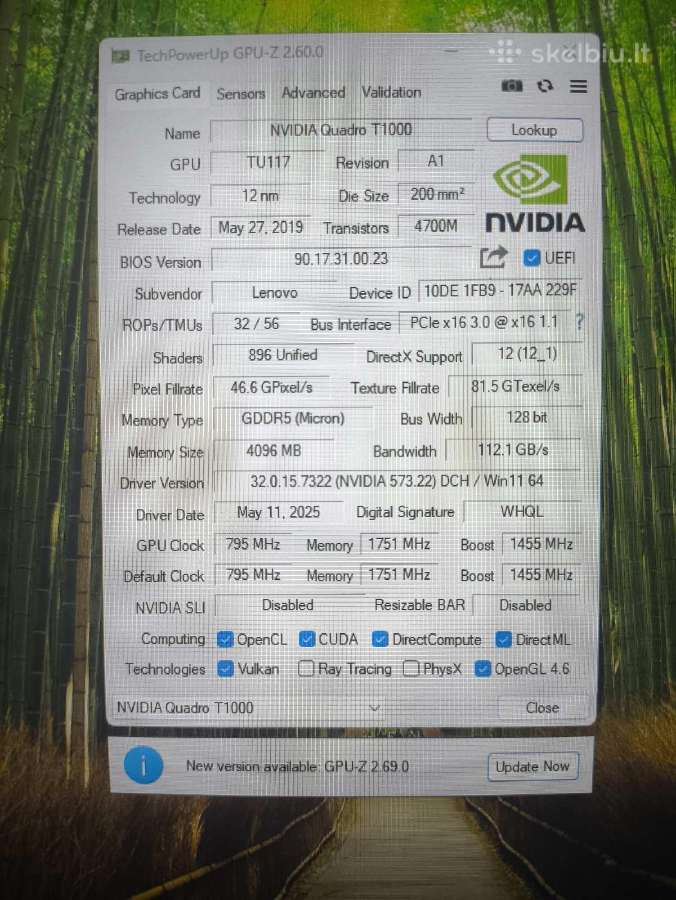 P1 Gen2 15.6 i7-9750h 32gb 512gb T1000 4gb 19% - nuotraukos Nr. 6
