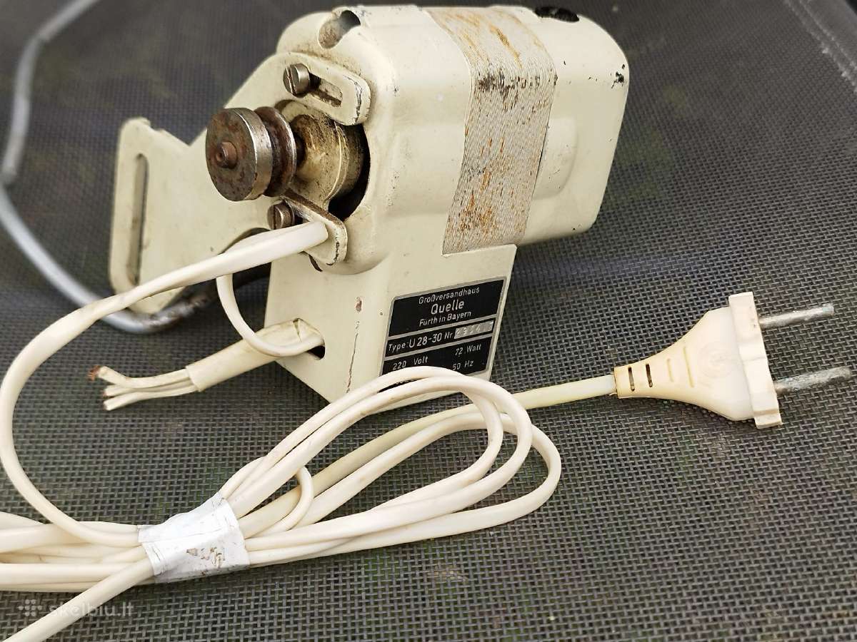 Elekrinis variklis siuvimo mašinai 220v ~75w