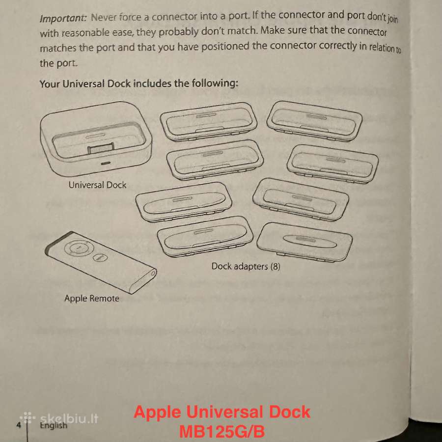 Apple iPod Universal Dock Adapteris - nuotraukos Nr. 7