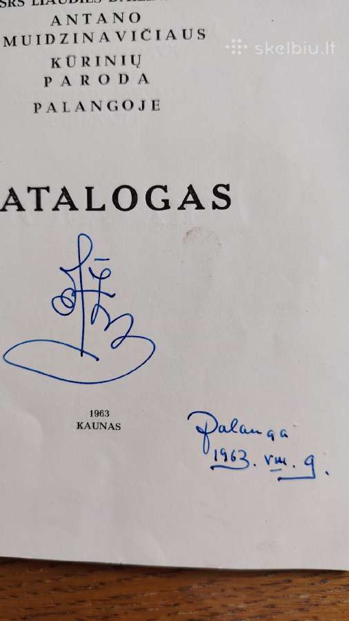A. Žmuidzinavičiaus autografas