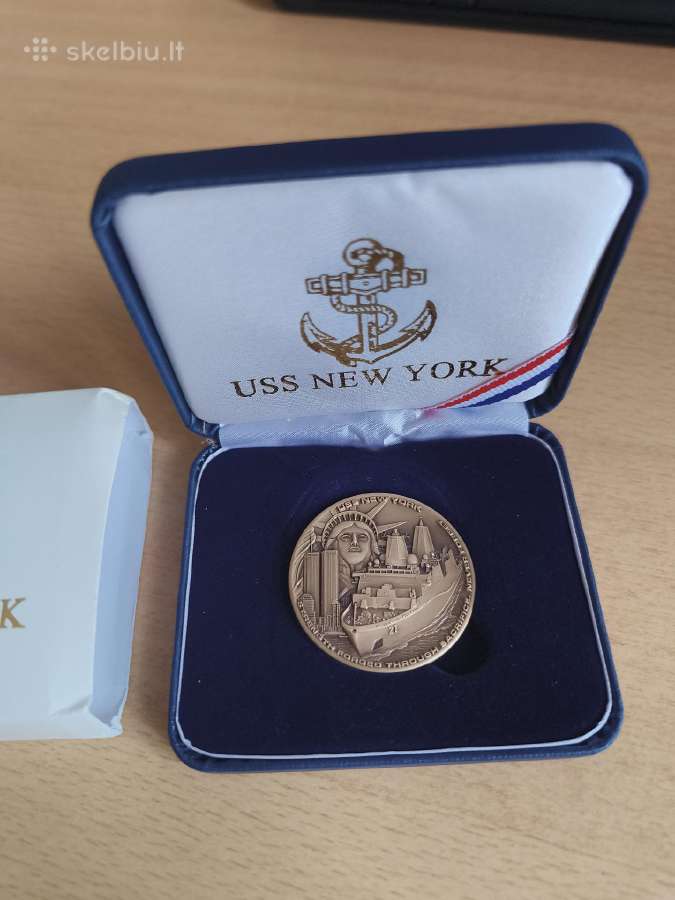 Medalis Uss Newyork laivo atminimui