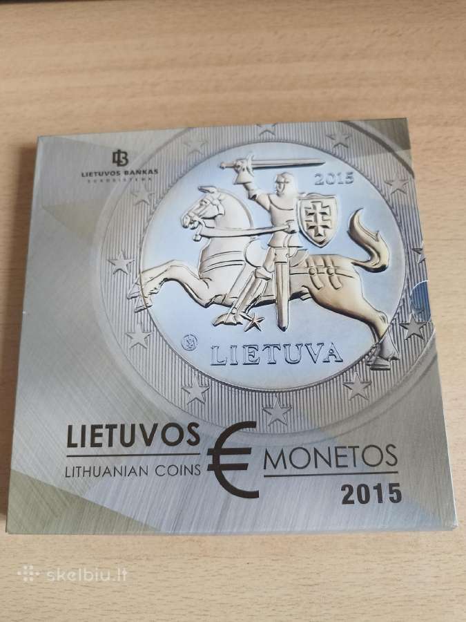 2015m. Monetų rinkinys euro Lietuvoje proga.