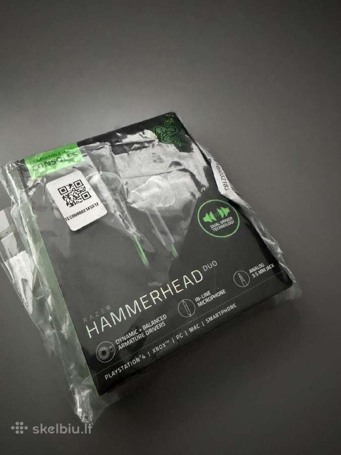 Razer hammerhead ausinės