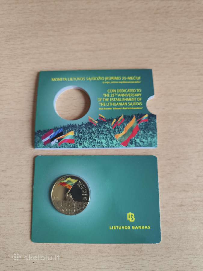 25 litų moneta, 2013m., Lietuvos sąjūdžio 25-ciui.