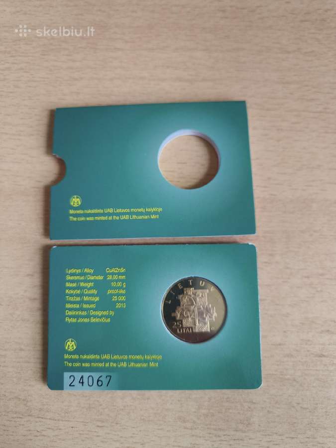 25 litų moneta, 2013m., Lietuvos sąjūdžio 25-ciui. - nuotraukos Nr. 2
