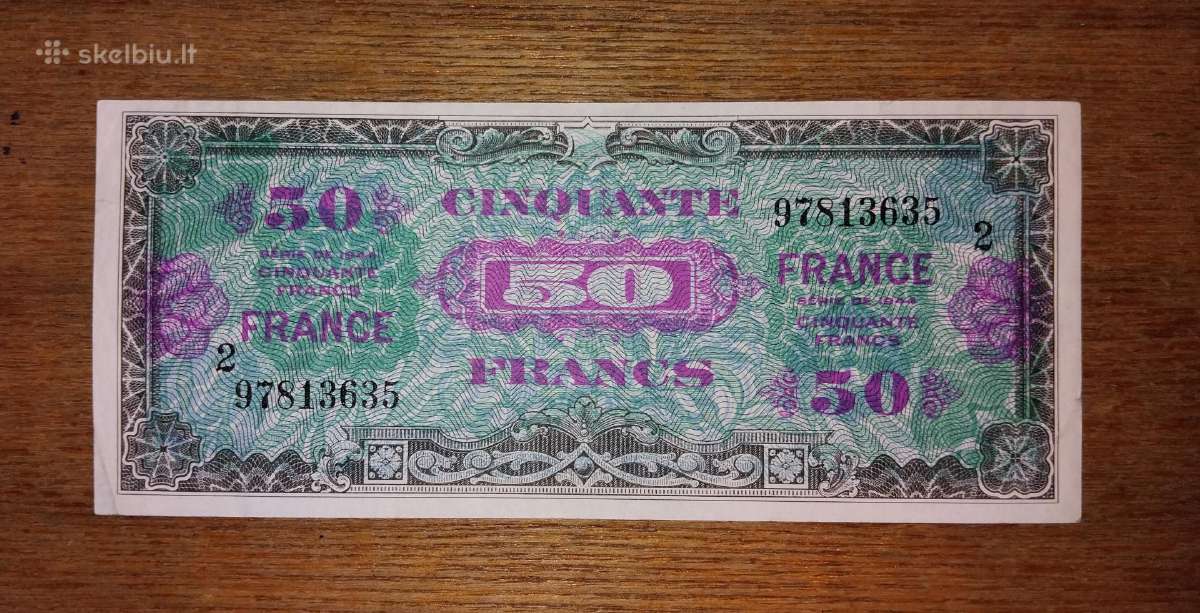 Prancūzijos 50 franku banknotas