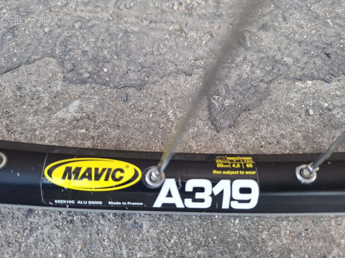 Mavic A319 Shimano Deore XT plento ratai 700c 622 - nuotraukos Nr. 8