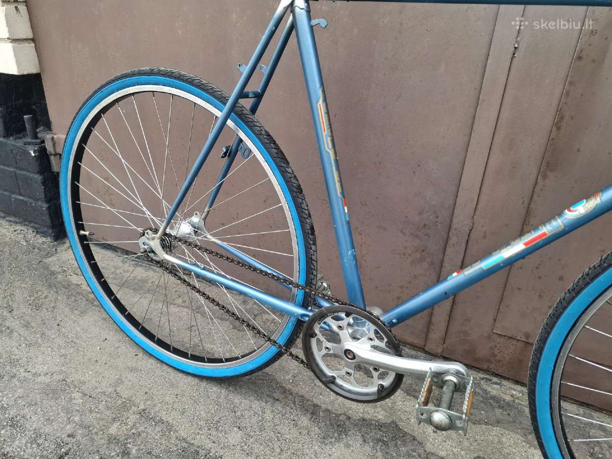 Retro 80's L/56cm steel single speed dviratis - nuotraukos Nr. 4