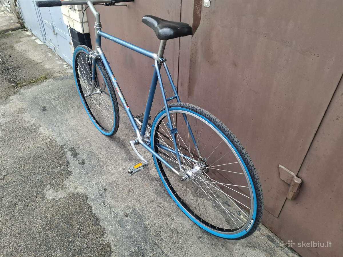 Retro 80's L/56cm steel single speed dviratis - nuotraukos Nr. 8