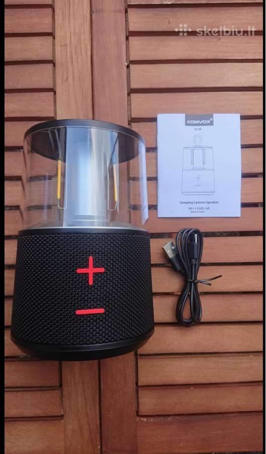Kempingo šviestuvas Bluetooth garsiakalbis