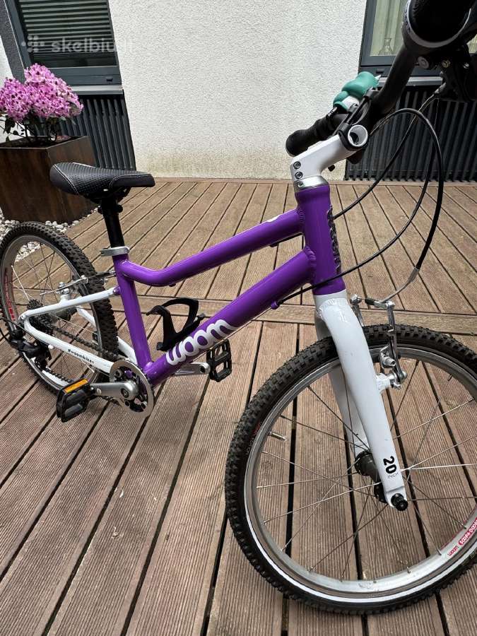 Vaikiškas Dviratis Woom 3 Purple Haze su šalmu - nuotraukos Nr. 3