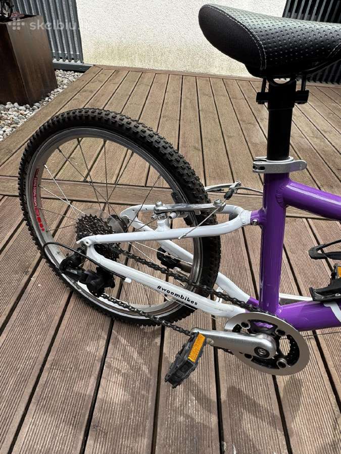 Vaikiškas Dviratis Woom 3 Purple Haze su šalmu - nuotraukos Nr. 5