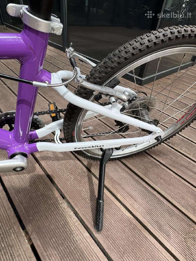 Vaikiškas Dviratis Woom 3 Purple Haze su šalmu - nuotraukos Nr. 6
