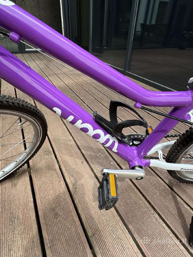 Vaikiškas Dviratis Woom 3 Purple Haze su šalmu - nuotraukos Nr. 7