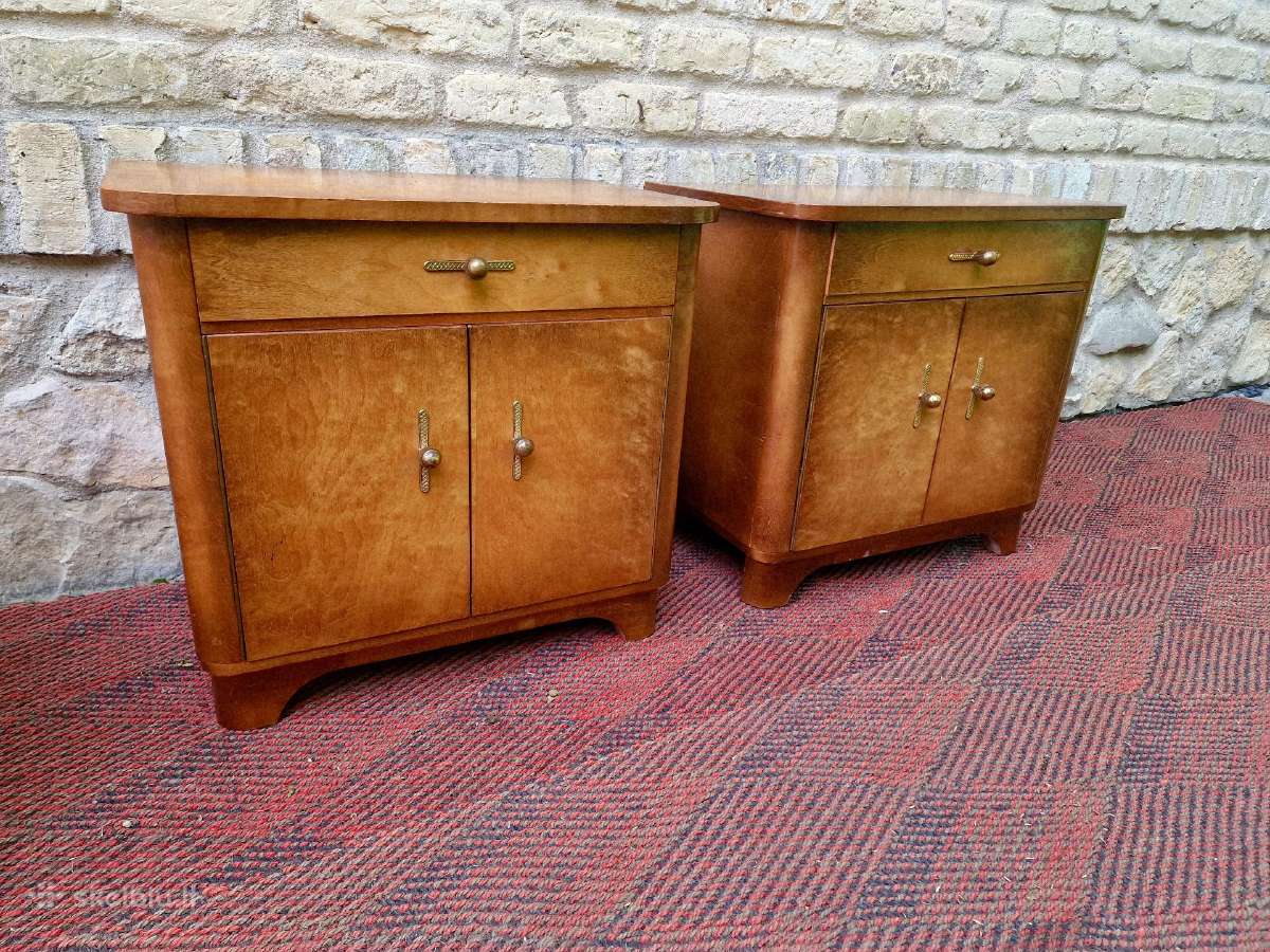 Vintažinės Art Deco naktinės spintelės - nuotraukos Nr. 6