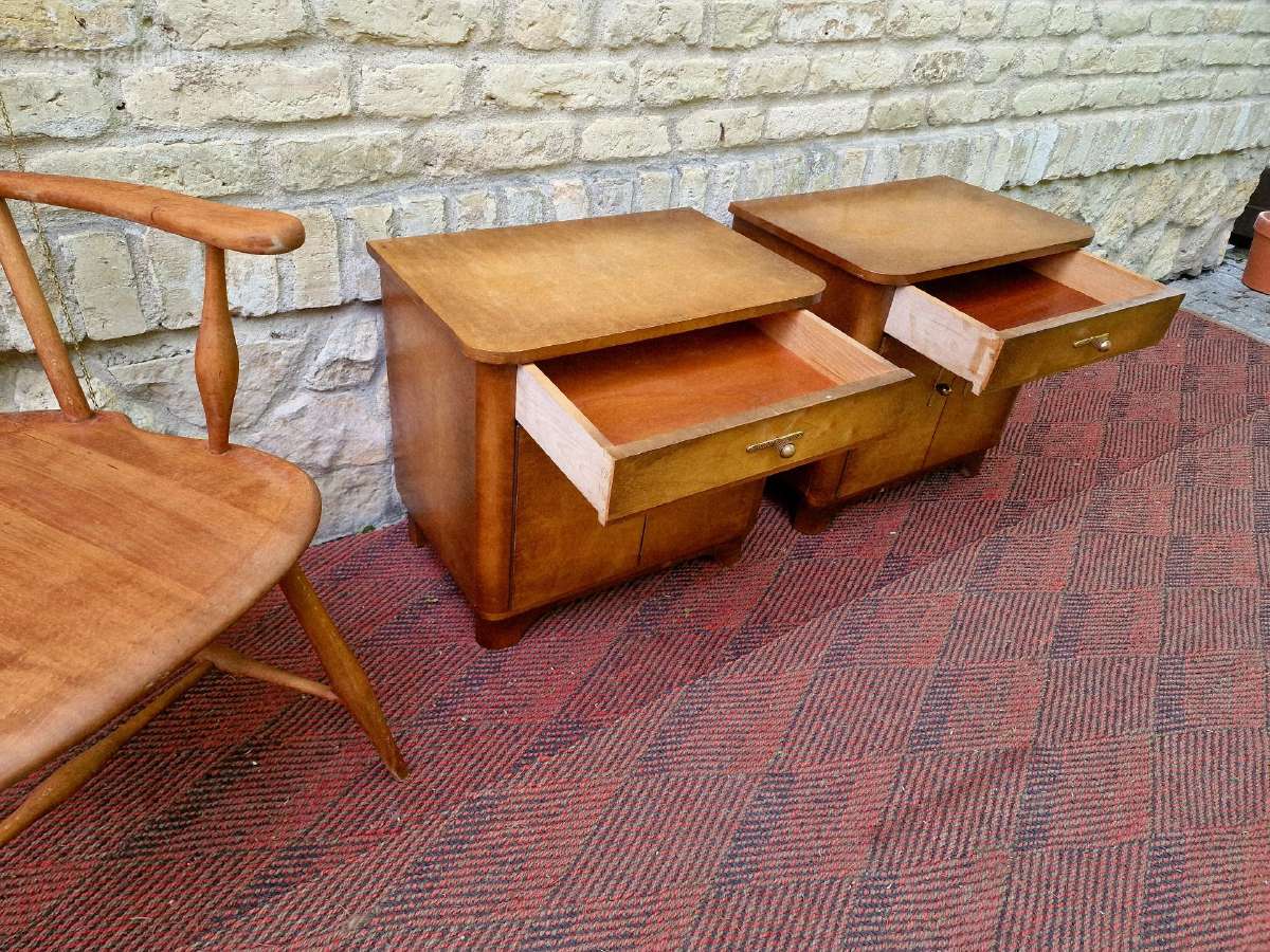 Vintažinės Art Deco naktinės spintelės - nuotraukos Nr. 8
