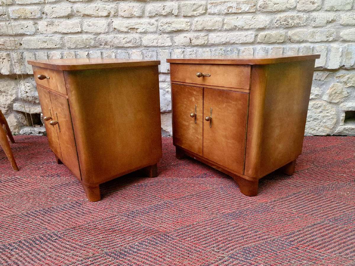 Vintažinės Art Deco naktinės spintelės - nuotraukos Nr. 13