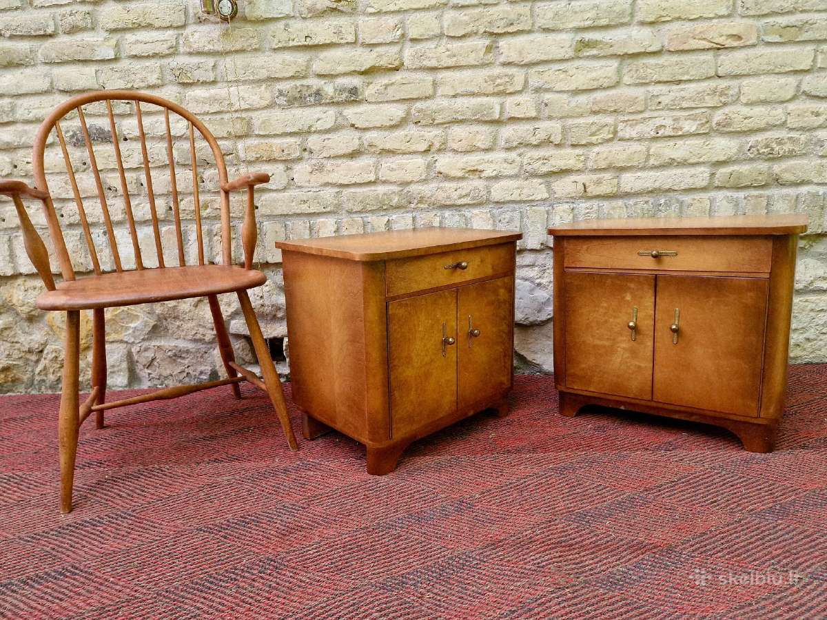 Vintažinės Art Deco naktinės spintelės - nuotraukos Nr. 23
