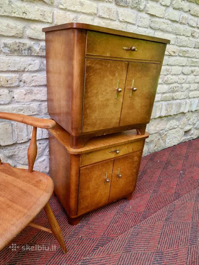Vintažinės Art Deco naktinės spintelės - nuotraukos Nr. 25