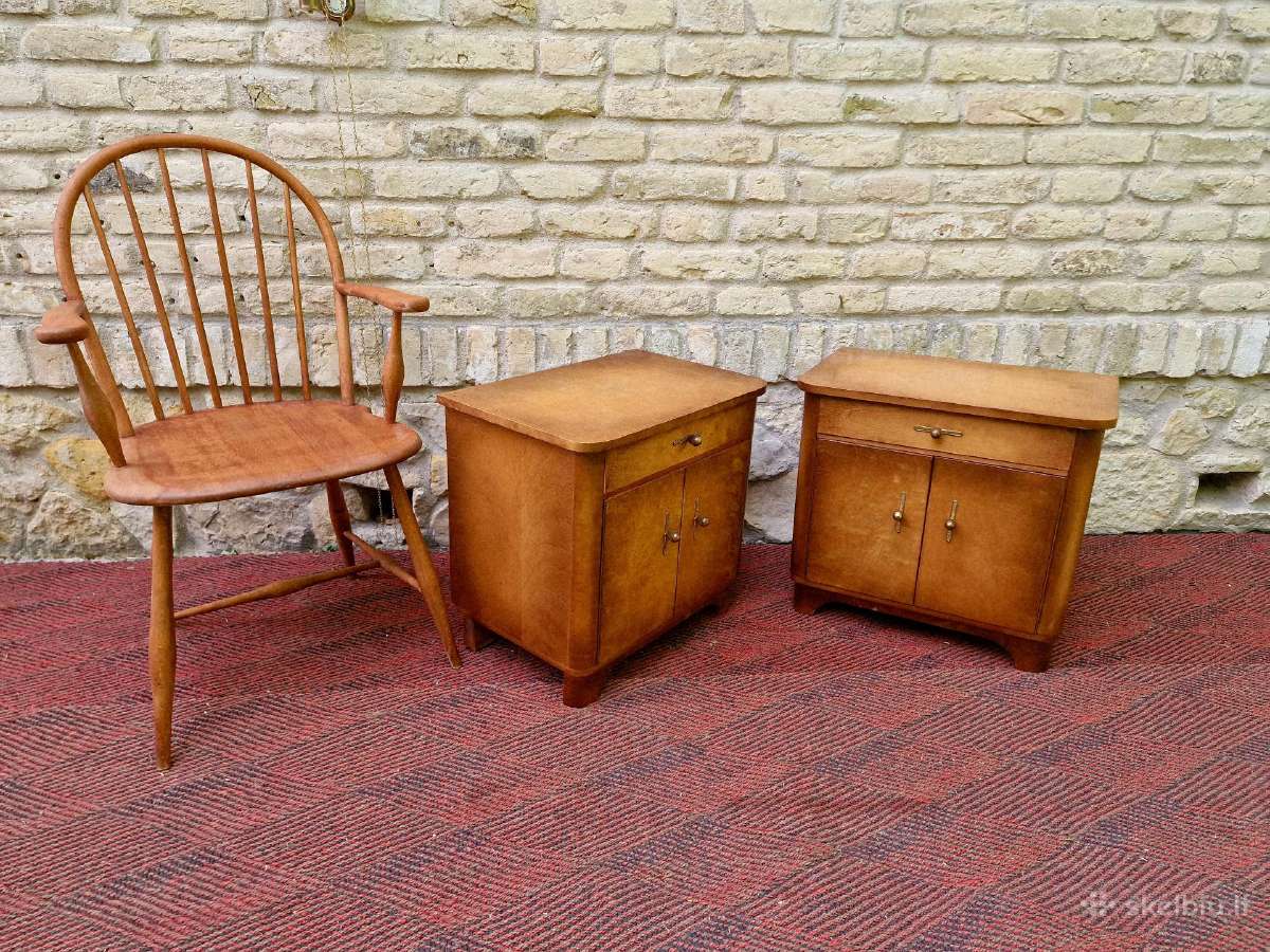 Vintažinės Art Deco naktinės spintelės - nuotraukos Nr. 26