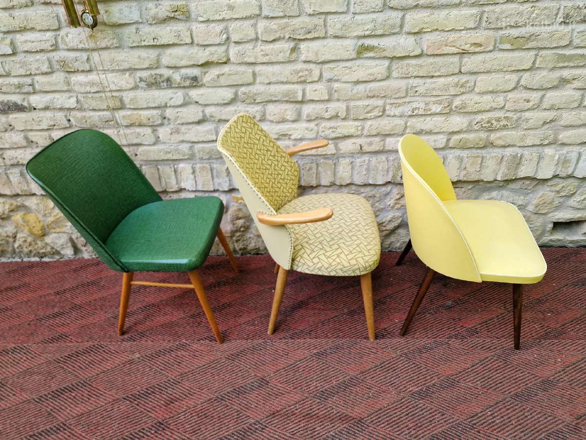 Vintažinės mid century kėdės - nuotraukos Nr. 4