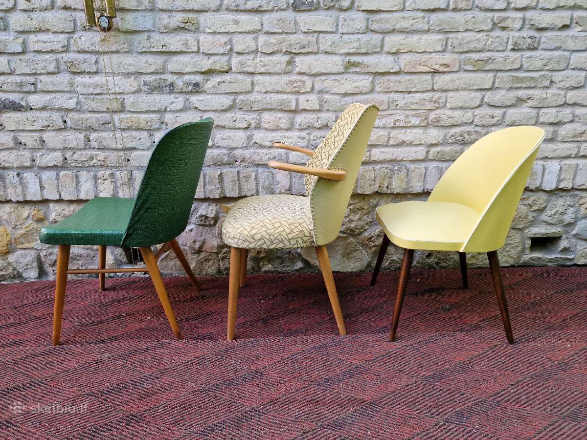 Vintažinės mid century kėdės - nuotraukos Nr. 6