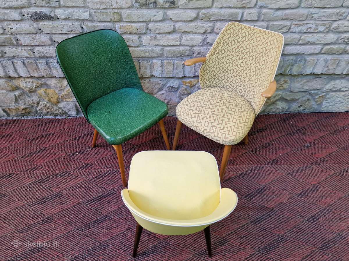 Vintažinės mid century kėdės - nuotraukos Nr. 8