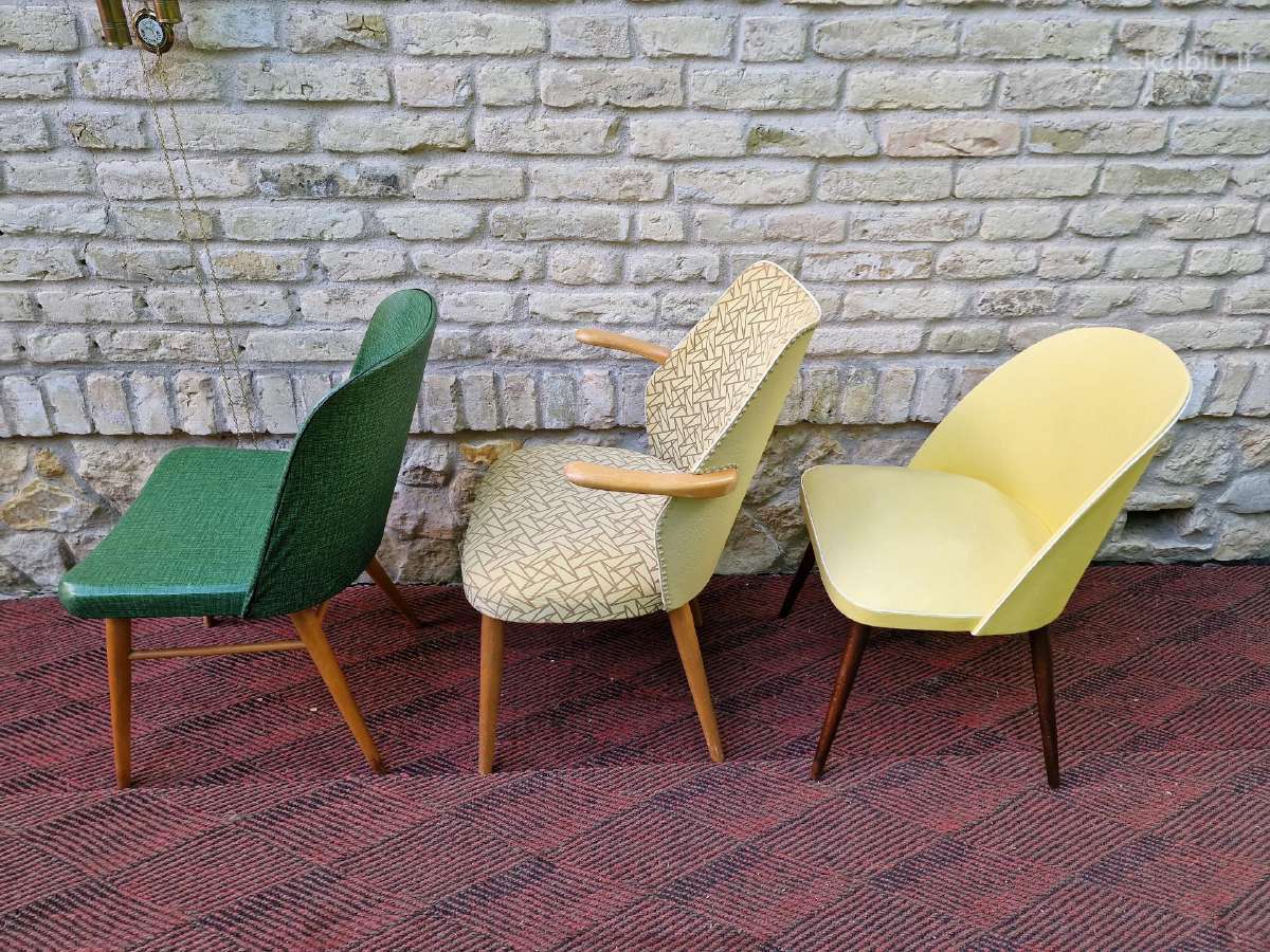 Vintažinės mid century kėdės - nuotraukos Nr. 9