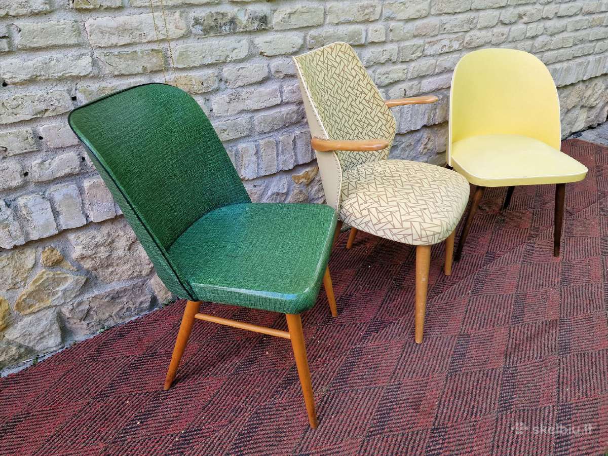 Vintažinės mid century kėdės - nuotraukos Nr. 15