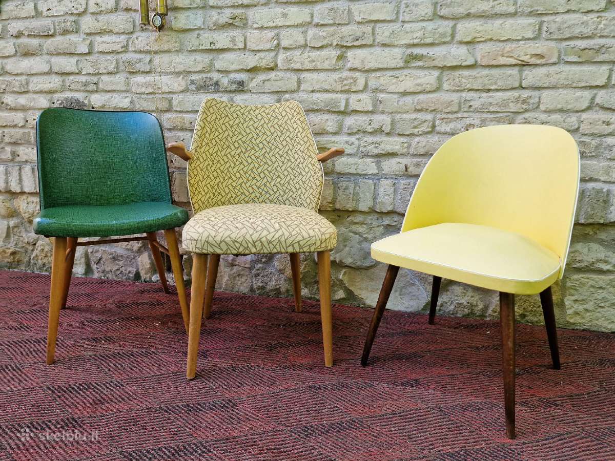Vintažinės mid century kėdės - nuotraukos Nr. 17