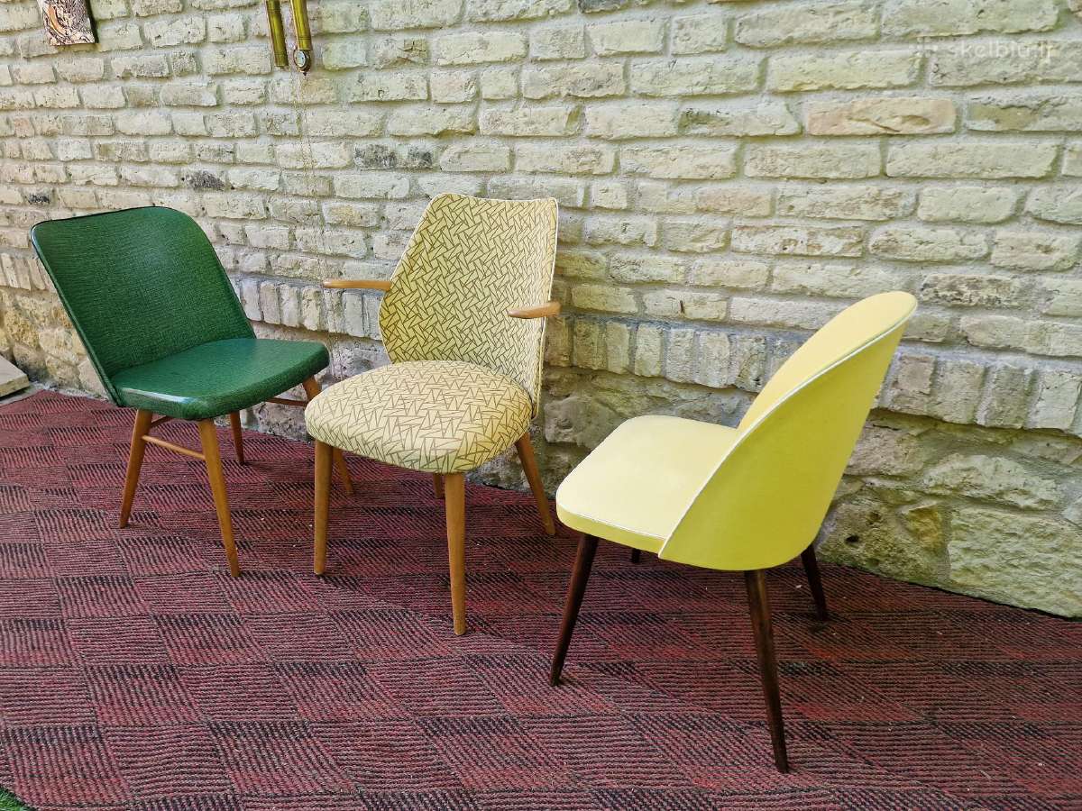 Vintažinės mid century kėdės - nuotraukos Nr. 19