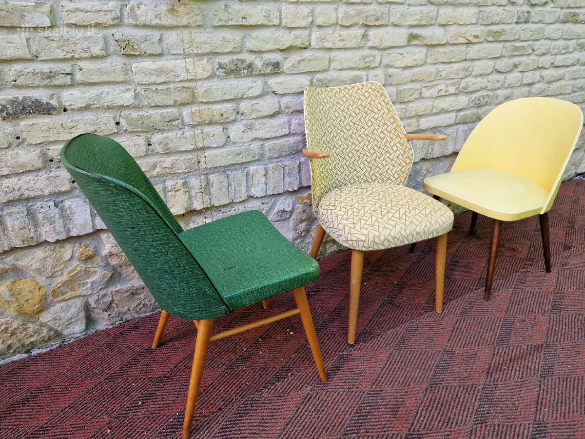 Vintažinės mid century kėdės - nuotraukos Nr. 20