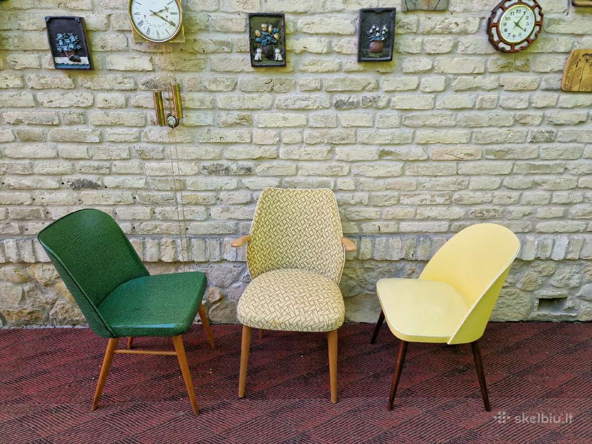 Vintažinės mid century kėdės - nuotraukos Nr. 21