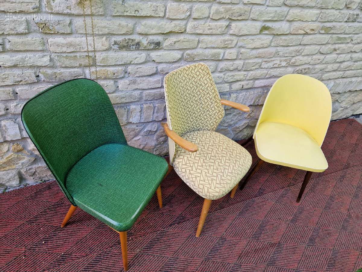 Vintažinės mid century kėdės - nuotraukos Nr. 23