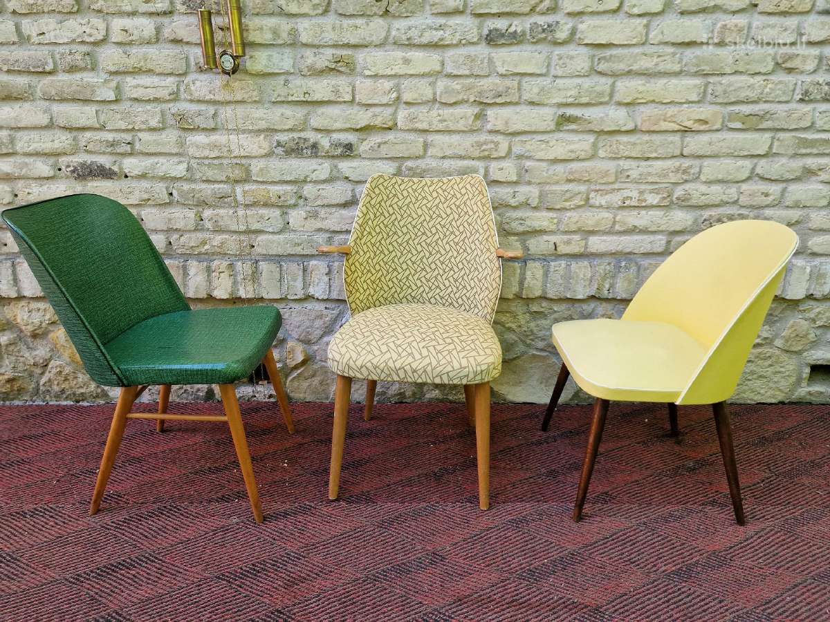 Vintažinės mid century kėdės - nuotraukos Nr. 25