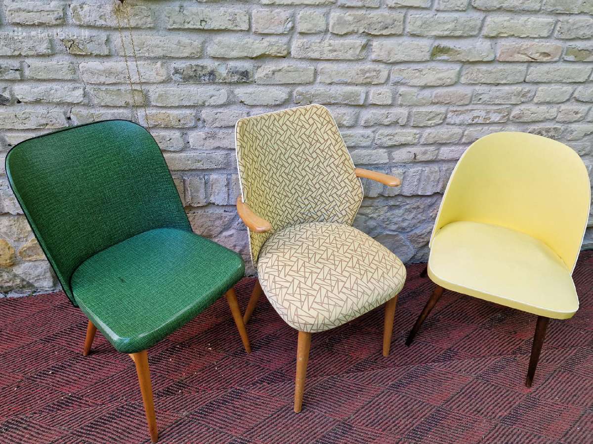 Vintažinės mid century kėdės - nuotraukos Nr. 26