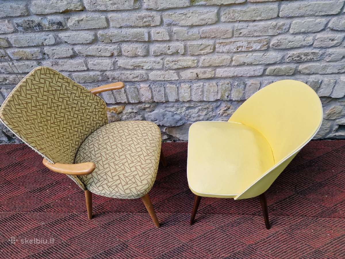 Vintažinės mid century kėdės - nuotraukos Nr. 31