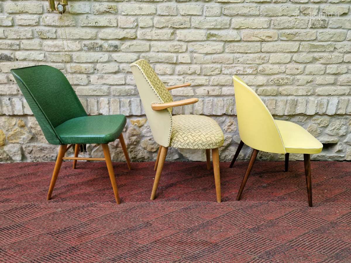 Vintažinės mid century kėdės - nuotraukos Nr. 33