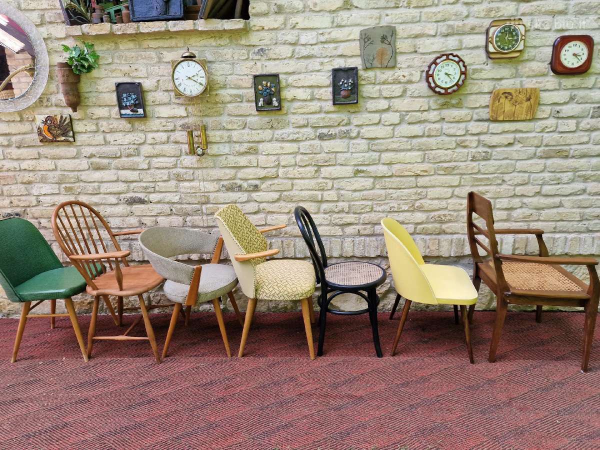 Vintažinės mid century kėdės - nuotraukos Nr. 10