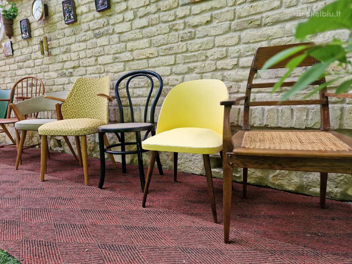 Vintažinės mid century kėdės - nuotraukos Nr. 24