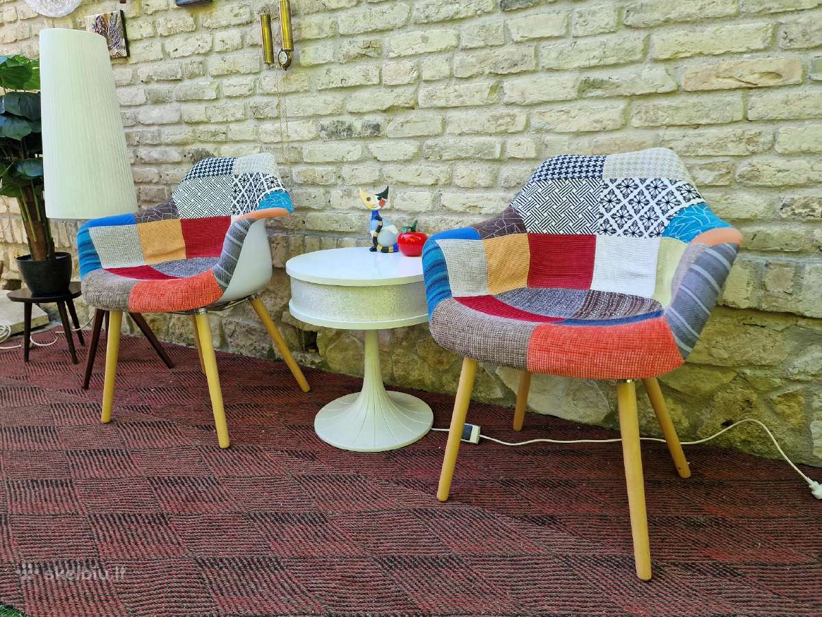 Vintažinės "Patchwork " stiliaus kėdės/krėslai - nuotraukos Nr. 11