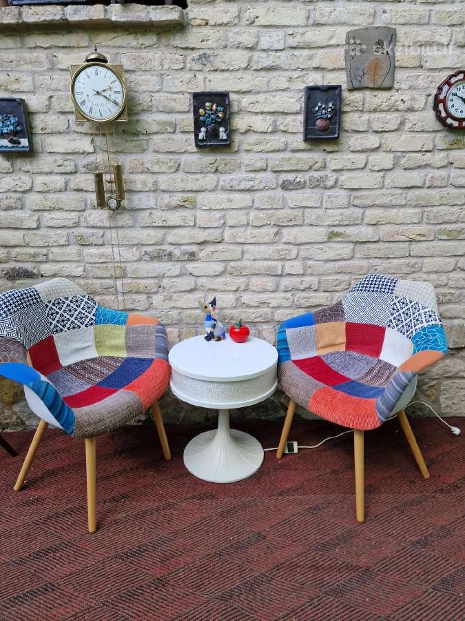Vintažinės "Patchwork " stiliaus kėdės/krėslai - nuotraukos Nr. 20