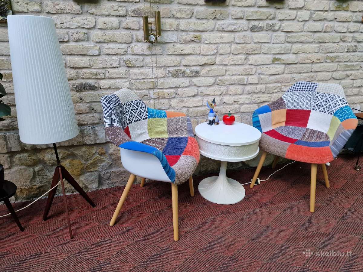 Vintažinės "Patchwork " stiliaus kėdės/krėslai - nuotraukos Nr. 22