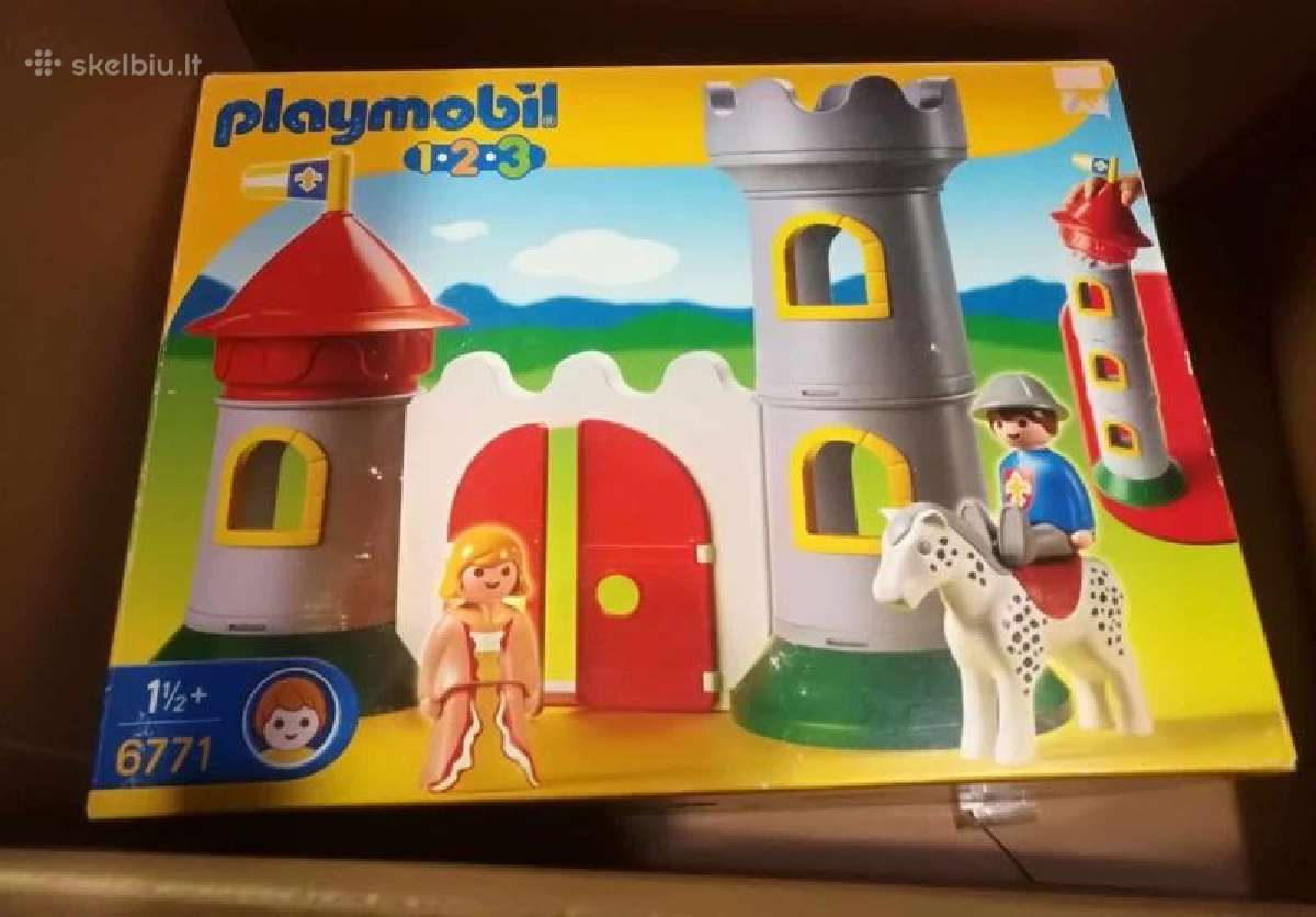 2010 Playmobil 1.2.3 6771 My First Knight's Castle
