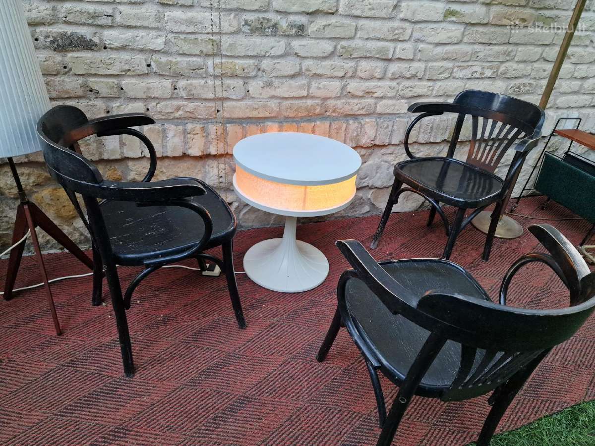 Vintažinis mid century Space Age st.staliukas - nuotraukos Nr. 21