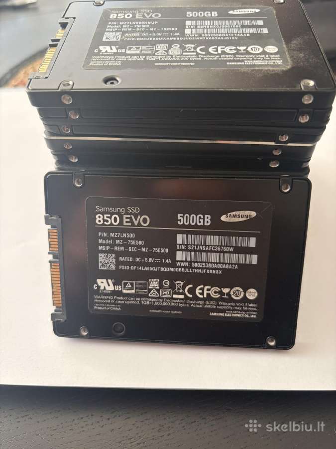 Samsung EVO 500gb SSD diskai