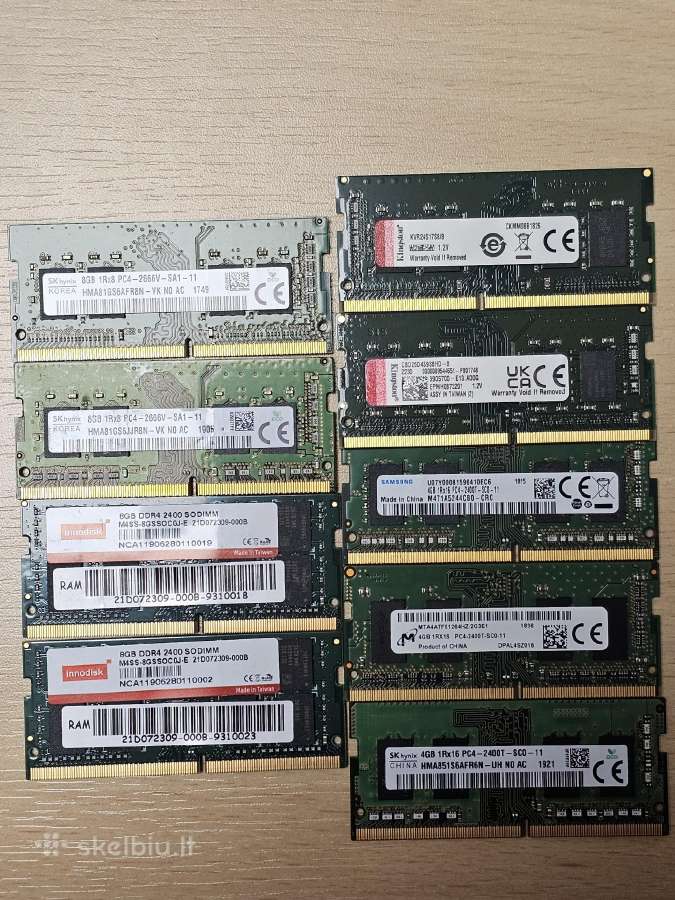 Ddr4 sodimm RAM nešiojamiems kompiuteriams