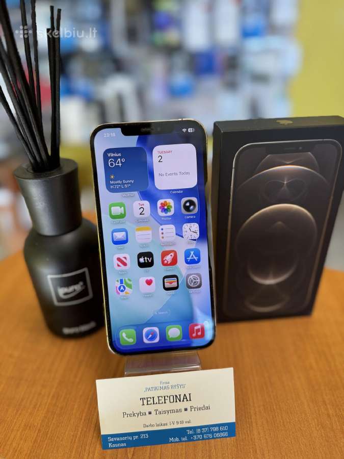iPhone 12promax 128gb Graphite Su Garantija